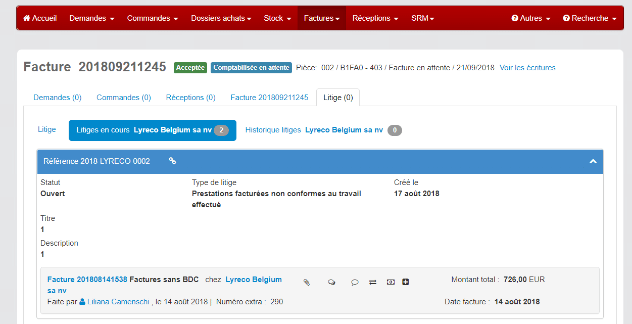 gestion des litiges, gestion des fournisseurs